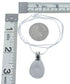 Navajo Sterling Silver Turquoise 18-1/8" Italian Snake Chain Pendant Necklace Set AX127470